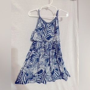 Frenchie girls size 4 blue Hawaiian dress